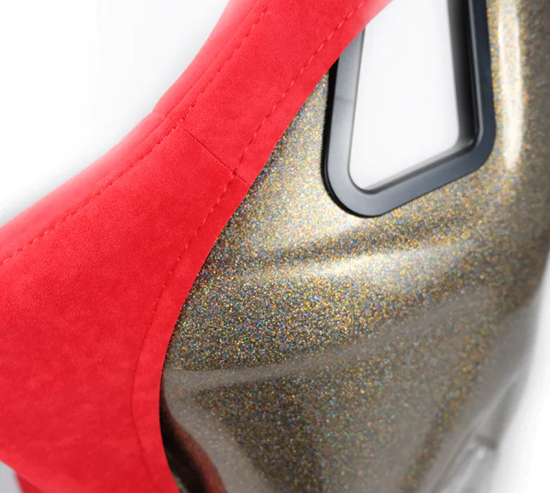 NRG FRP Ultra Edition Bucket Seat Large Red