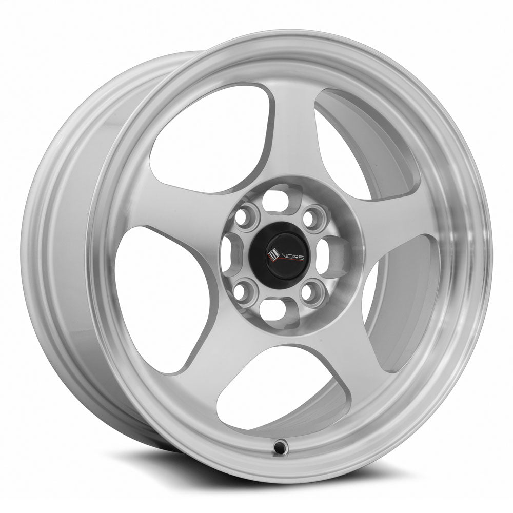 Vors SP1 15x7 4x100 35 Silver Machine Face Lip