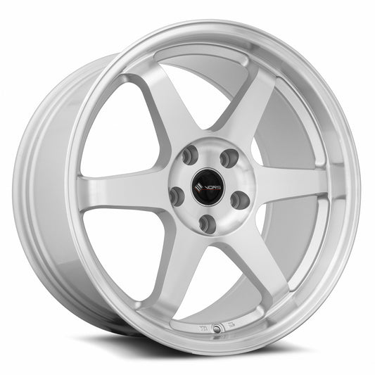 Vors TR37 18x9.5 5x114.3 22 Silver Machine Face Lip