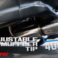 GReddy PE-TR Rolled Tip-Burnt-Ti L 190mm x 115mm