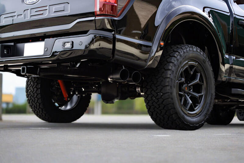Roush 21-24 Ford F-150 5.0L V8 Side Exit Catback Active Ready Exhaust w/ Black Tips