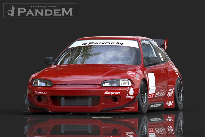 GReddy Pandem 92-98 Honda Civic Hatchback (EG) Rocket Bunny Full Wide-Body Aero Kit V1.5