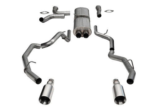 Corsa 25-26 RAM 1500 RHO Crew Cab 3.0L Turbo Cat-Back Dual Rear Exit w/ 5in Single Satin Pro Series