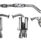 Invidia 15+ Subaru STI 4Dr Q300 Single Layer Titanium Burnt Quad Tip Cat-Back Exhaust