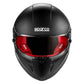 SPARCO Stealth RF Helmet - Medium - Matte Black/Red