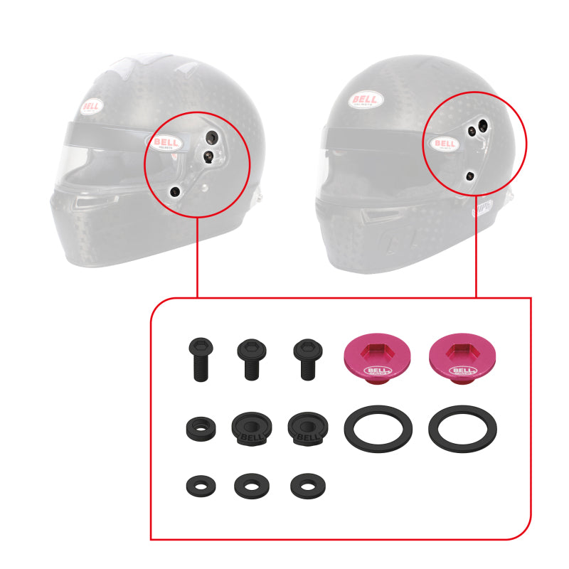 Bell SV (SE07/SE077/SE06) Pivot Kit - Pink