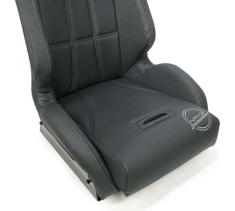 NRG Defender Seat Steel Frame Suspension - Brown w/ Gray Trim w/ Defender Logo - w/ Side Bracket