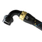 GReddy AN08 90 DEGREE HOSE END SWIVEL BLACK/GOLD ANODIZED