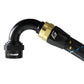 GReddy AN08 120 DEGREE HOSE END SWIVEL BLACK/GOLD ANODIZED