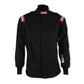 RaceQuip Black Chevron-5 Jacket SFI-5 - 3XL