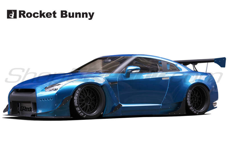 GReddy 09+ Nissan GT-R R35 Full Rocket Bunny Wide-Body Aero Kit w/ Wing