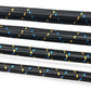 GReddy AN06 REUSABLE HOSE NYLON BRAIDED BLACK/GOLD/BLUE (PRICE PER FOOT)
