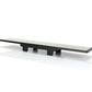 NRG 270mm Wide Panorama Clip-on Rearview Mirror - Flat w/ White Tint