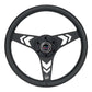 NRG Aluminum Steering Wheel 330mm - Arow Cutout - Ergonomic Grip - Anadized Black