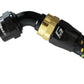 GReddy AN12 60 DEGREE HOSE END SWIVEL BLACK/GOLD ANODIZED