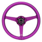 NRG Aluminum Steering Wheel 330mm - Heritage Solid Spoke - Ergonomic Grip - Anadized Purple