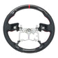 NRG 12-23 Toyota Tacoma OEM Plus Carbon Fiber Steering Wheel w/ Red Stitch & Red Center Mark