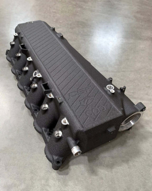 CSF Toyota A90/A91 Supra/ BMW G-Series B58 Charge-Air Cooler Manifold - Crinkle Black