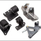 Innovative 88-91 Civic H-Series Black Steel Mounts 75A Bushings (Manual Hydro Actuator)
