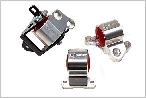 Innovative 96-00 Civic B/D Series Black Aluminum Mounts 60A Bushings (2 Bolt)