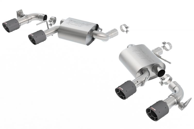Borla S-Type Axleback Exhaust System W/CF Tips Chevrolet Camaro 6.2L V8 SS 2016-2023 W/ NPP Dual Tip