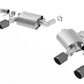 Borla S-Type Axleback Exhaust System W/CFBA Tips Chevrolet Camaro 6.2L V8 SS 2016-2023 W/ NPP Dual Tip