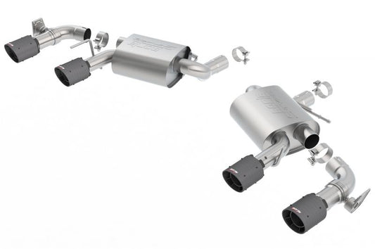 Borla S-Type Axleback Exhaust System W/CFBA Tips Chevrolet Camaro 6.2L V8 SS 2016-2023 W/ NPP Dual Tip