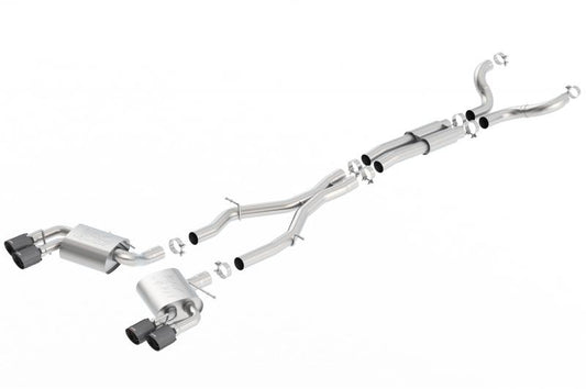 Borla ATAK Catback Exhaust System W/ CF Tips Chevrolet 6.2L V8 Chevrolet Camaro SS 2016-2023 W/ NPP