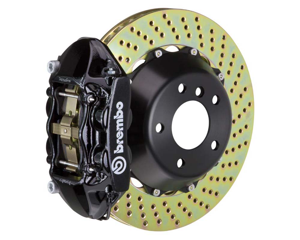 Brembo GT Rear Big Brake Kit 380x28 2-Piece 4-Piston Drilled Rotors, Chevrolet, Corvette C6, 2005-2013, Model #2P1.9032A1