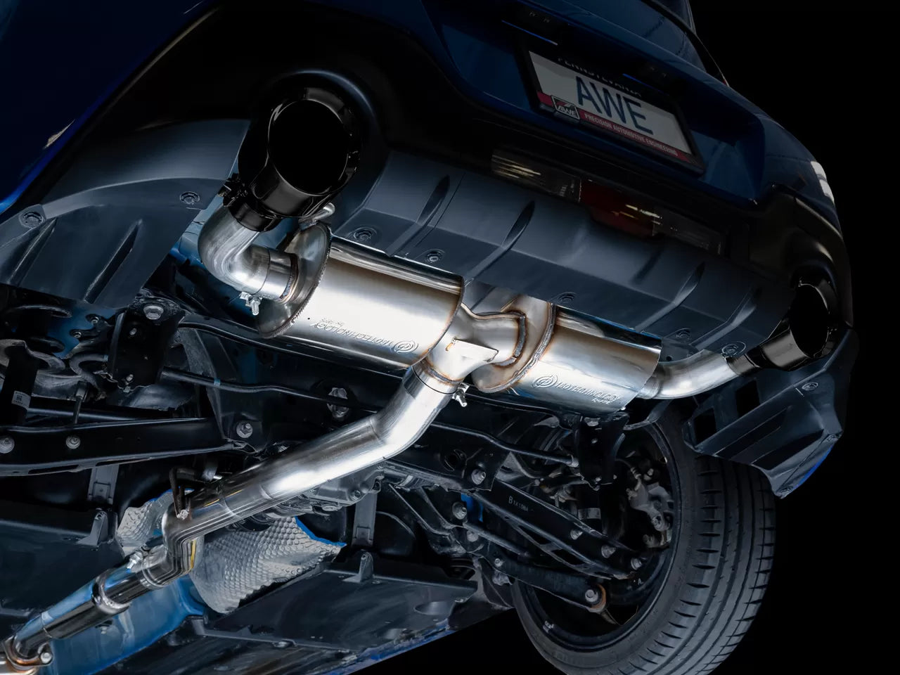 AWE Tuning Touring Edition Exhaust w/ Diamond Black Tips Scion FR-S | Subaru BRZ | Toyota GR86/GT86 2013-2023