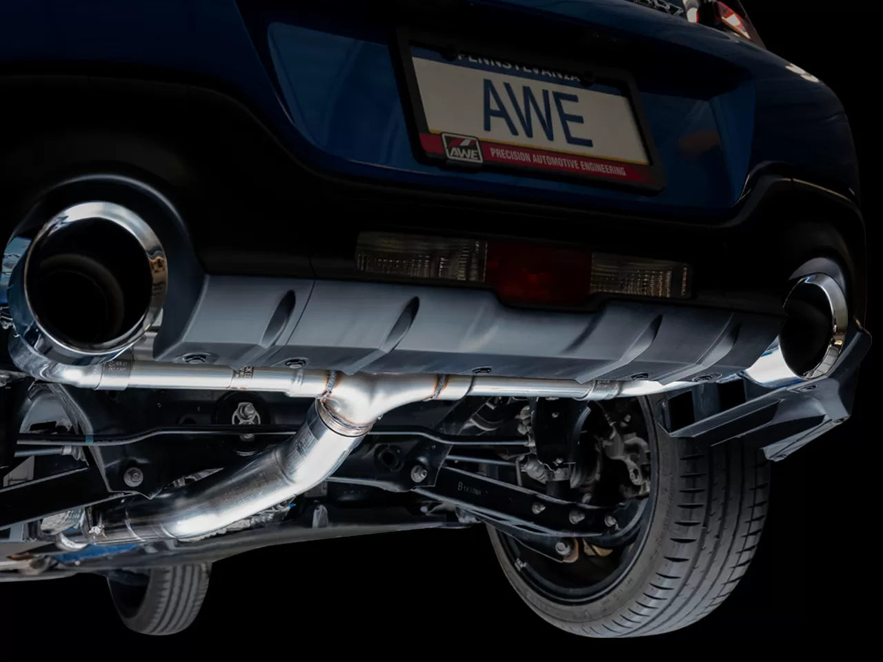 AWE Tuning Track Edition Exhaust w/ Chrome Silver Tips Scion FR-S | Subaru BRZ | Toyota GR86/GT86 2013-2023