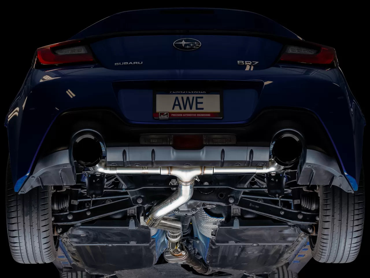 AWE Tuning Track Edition Exhaust w/ Diamond Black Tips Scion FR-S | Subaru BRZ | Toyota GR86/GT86 2013-2023