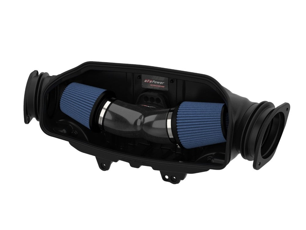 aFe Track Series Carbon Fiber Cold Air Intake System w/ Pro 5R Filters Chevrolet Corvette C8 V8 6.2L 2020