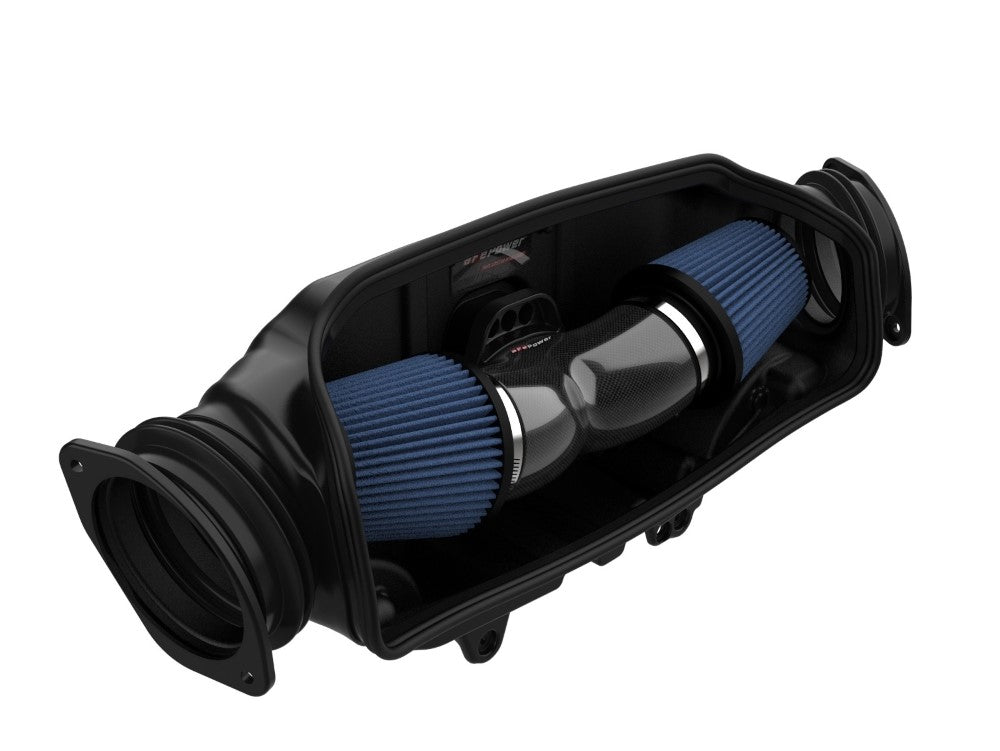 aFe Track Series Carbon Fiber Cold Air Intake System w/ Pro 5R Filters Chevrolet Corvette C8 V8 6.2L 2020