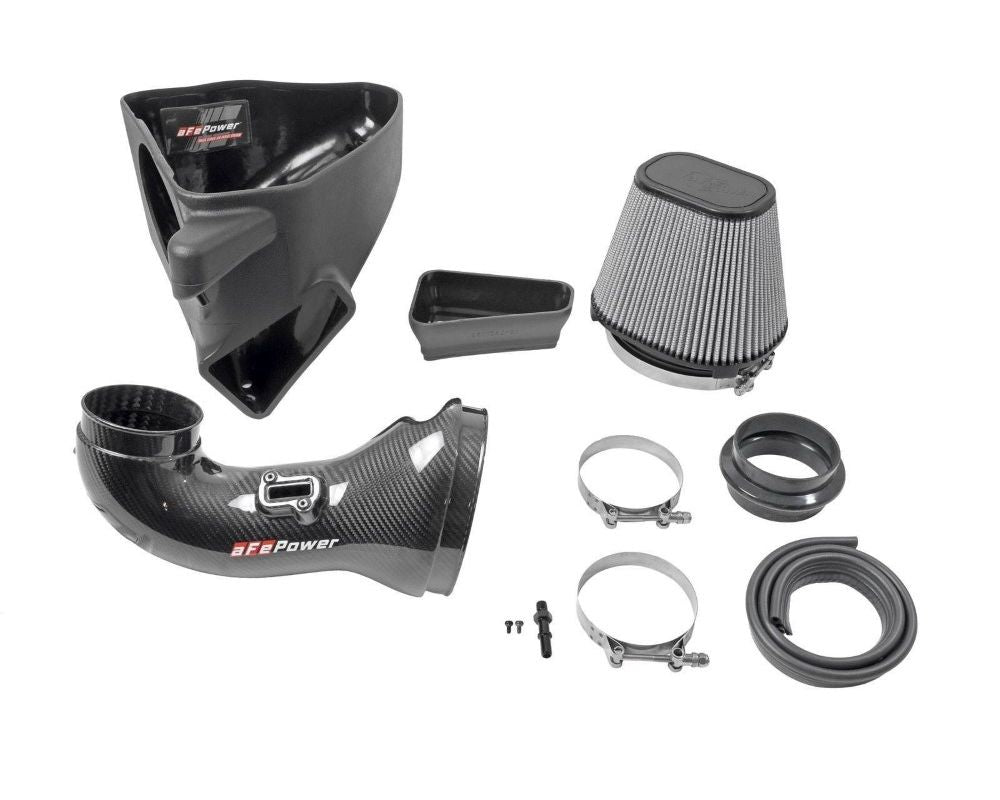 aFe Track Series Carbon Fiber Intake System w/ Pro DRY S Filter Chevrolet Camaro ZL1 V8 6.2L 2017-2021