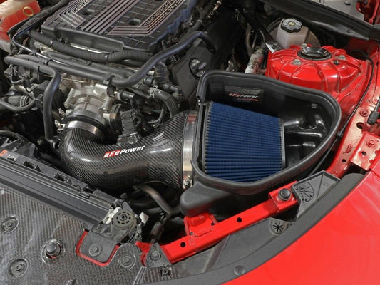 aFe Track Series Carbon Fiber Intake System w/ Pro 5R Filter Chevrolet Camaro ZL1 V8 6.2L 2017-2021