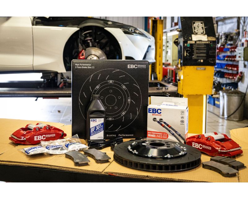 EBC Brakes 380x36mm Storm Shadow Blue Racing 6-Piston Apollo Big Brake Kit Toyota GR Supra 2019+