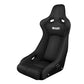 Braum Racing Venom-R Series Fixed Back Bucket Seat - Black Cloth|Carbon Fiber