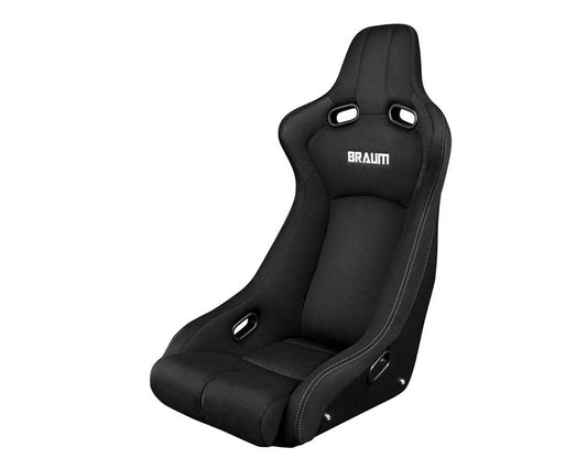 Braum Racing Venom-R Series Fixed Back Bucket Seat - Black Cloth|Carbon Fiber