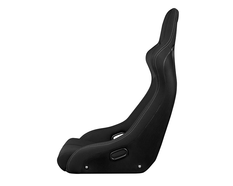 Braum Racing Venom-R Series Fixed Back Bucket Seat - Black Cloth|Carbon Fiber