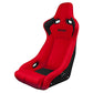 Braum Racing Venom-R Series Fixed Back Bucket Seat - Red Cloth|Carbon Fiber