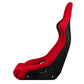 Braum Racing Venom-R Series Fixed Back Bucket Seat - Red Cloth|Carbon Fiber