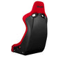 Braum Racing Venom-R Series Fixed Back Bucket Seat - Red Cloth|Carbon Fiber