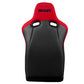 Braum Racing Venom-R Series Fixed Back Bucket Seat - Red Cloth|Carbon Fiber