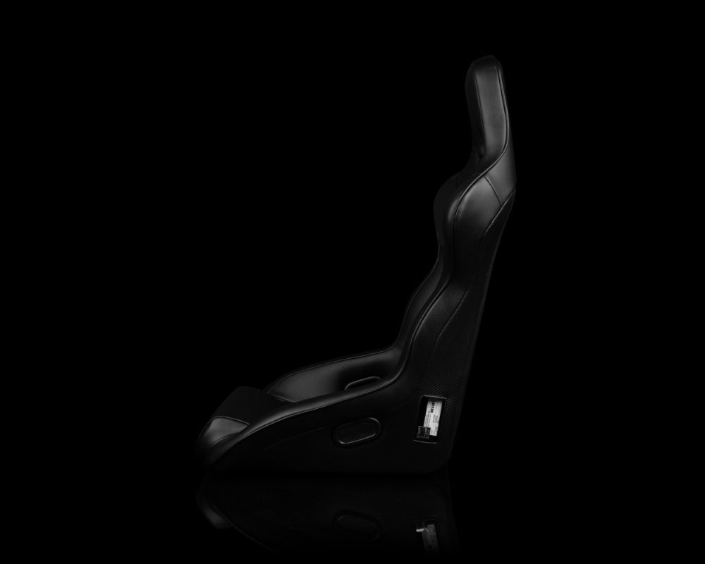 Braum Racing Falcon X Series Fixed Back Racing Seat - RED PU (Black Stitching|Piping)