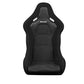 Braum Racing Falcon-S Series Composite FRP Bucket Seat (Black Jacquard Grey Stitching)