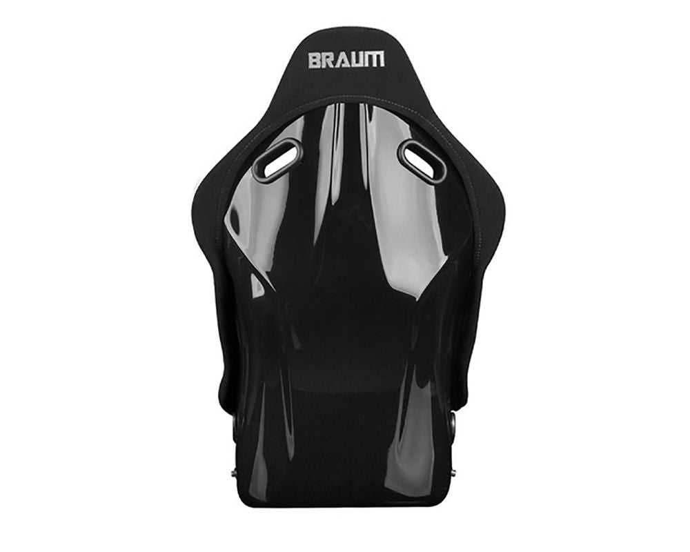 Braum Racing Falcon-S Series Composite FRP Bucket Seat (Black Jacquard Grey Stitching)
