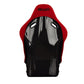 Braum Racing Falcon-S Series Composite FRP Bucket Seat (Red Jacquard Grey Stitching)