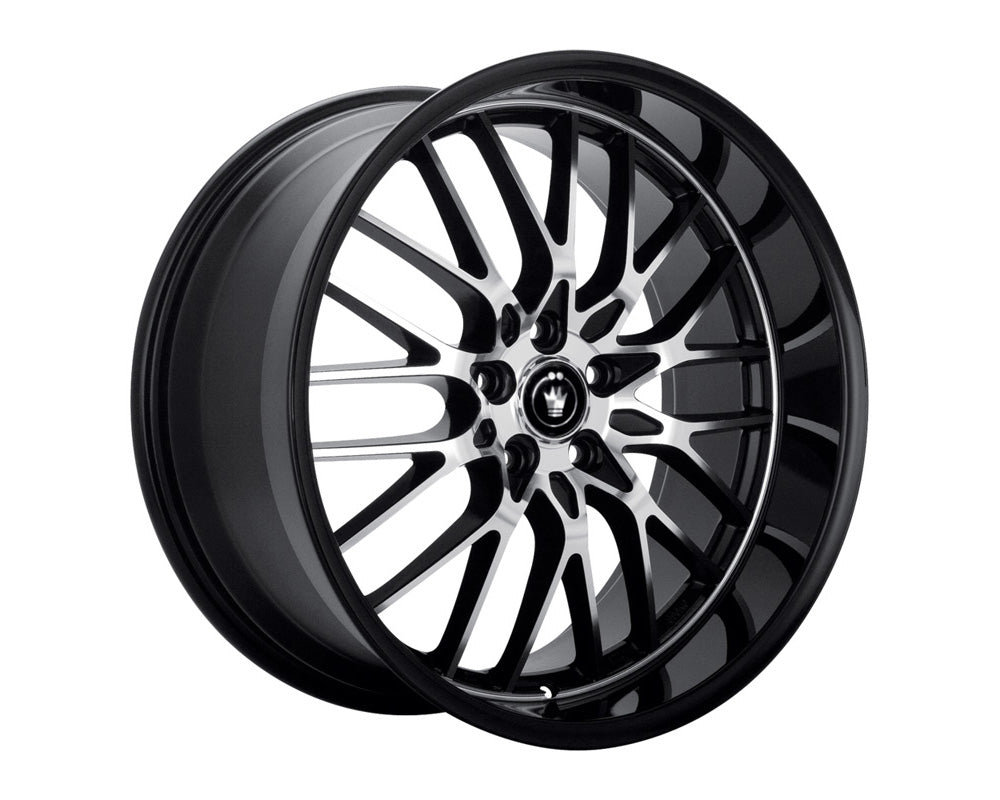 Konig Lace Gloss Black w/Machine Face Wheel 17x8 5x112 45