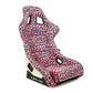 NRG White Pearlized Back Large Prisma Savage Edition FRP Bucket Seat